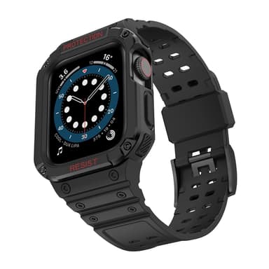 INF Klockarmband PC/TPU Svart  Apple Watch 1-7 Gen 42/44/45 mm Flerfär