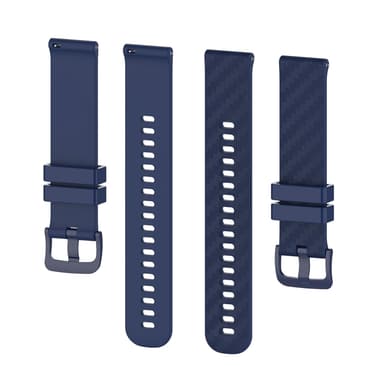Klockarmband 20 mm Omega/Huawei/Samsung Galaxy Watch silikon Mörkblå