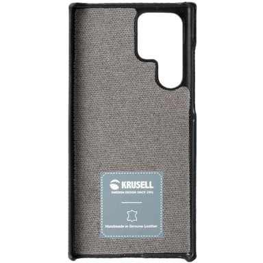 Krusell Leather Cover Galaxy S22 Ultra Svart