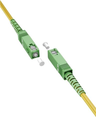 Goobay Fiberoptisk kabel (FTTH), Singlemode (OS2) Yellow, gul (Simplex