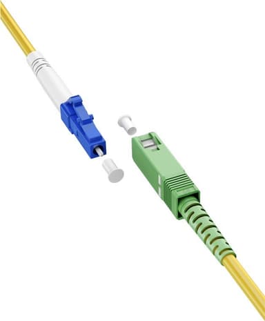 Goobay Fiberoptisk kabel (FTTH), Singlemode (OS2) Yellow, gul (Simplex