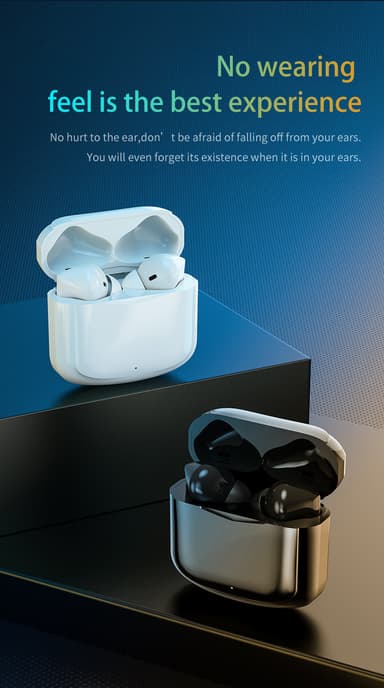 Trådlösa hörlurar Bluetooth 5.1 Vit