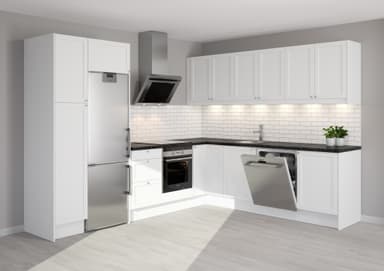 Epoq Shaker Offwhite Vitrinlucka 30x70cm till köket