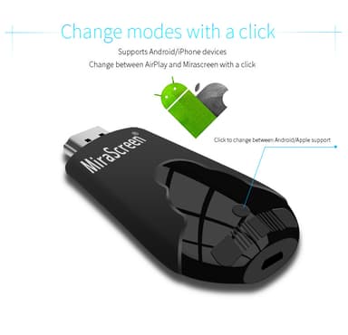 Trådlös HDMI Dongle Mottagare 2.4G 1080P Svart