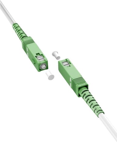 Goobay Fiberoptisk kabel (FTTH), Singlemode (OS2) White, vit (Simplex)