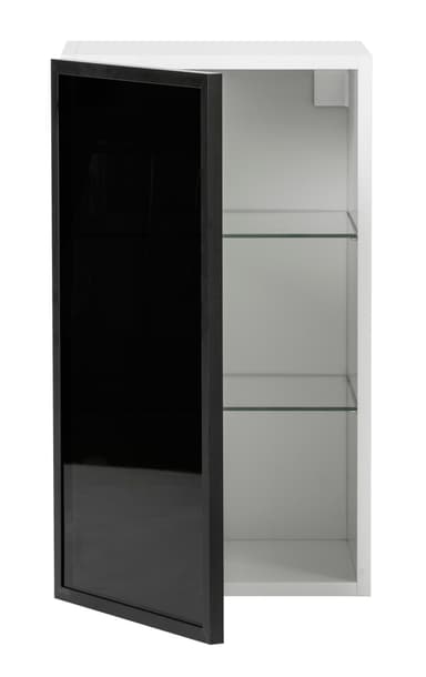 Epoq Vitrinlucka 40x70 cm aluminium svart