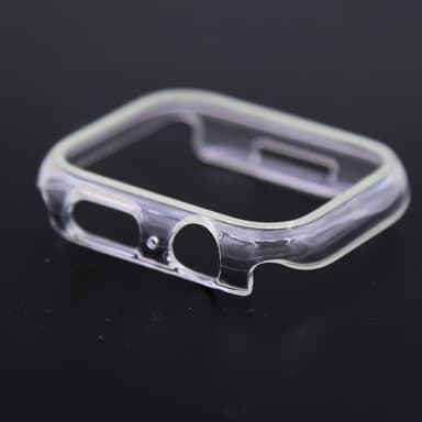 Självlysande fodral med skärmskydd Vit Apple Watch Series 7/8