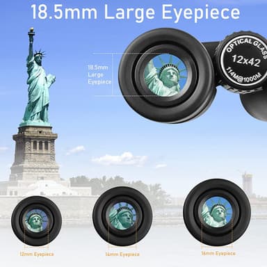 Kikare 12X 42 mm HD 6-delar