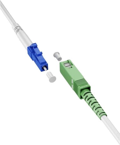 Goobay Fiberoptisk kabel (FTTH), Singlemode (OS2) White, vit (Simplex)
