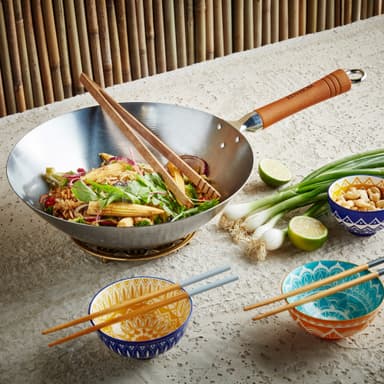 Wok Classic Carbon Ken Hom Ø 32 cm Kolstål