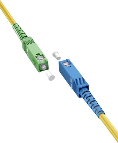 Goobay Fiberoptisk kabel (FTTH), Singlemode (OS2) Yellow, gul (Simplex