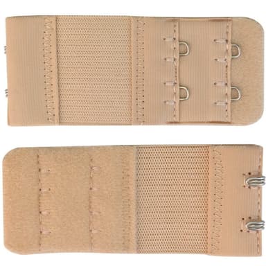 Bh-förlängare Dubbla hakar Vit/Svart/Beige 3-pack