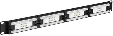 Goobay CAT 6 19-tums (48,3 cm) kopplingspanel, 24 portar