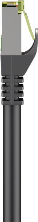 RJ45 patchkabel med CAT 8.1 S/FTP råkabel, AWG 26, svart