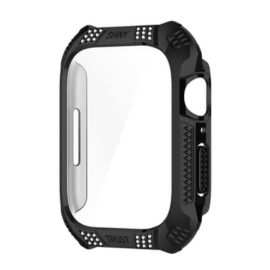 INF Apple Watch 7 41 mm fodral PC/härdat glas Svart