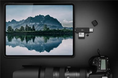 Goobay USB 3.0, USB-C™-kortläsare 2-i-1