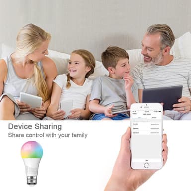 INF Wifi Smart LED lampa RGB Multicolor dimbar 7.5W E27 Vit