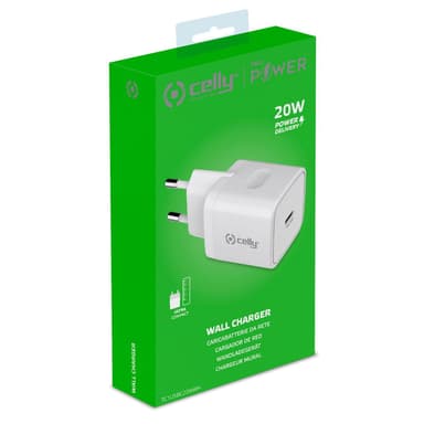 Celly USB-laddare USB-C PD 20W
