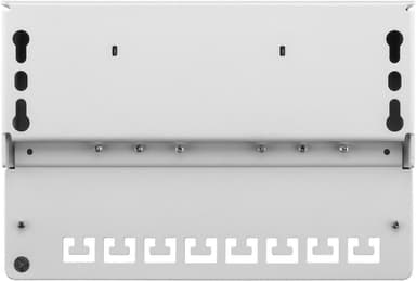 Goobay CAT 5e mini-/skrivbordskopplingspanel, 8 portar (1 HE)