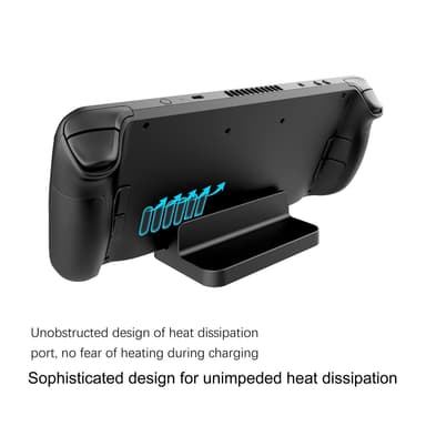Ställ / hållare för Steam Deck / Nintendo Switch / telefon Svart