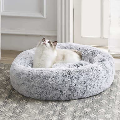 INF Mjuk och gosig hundbädd diameter 70 cm Ljusgrå