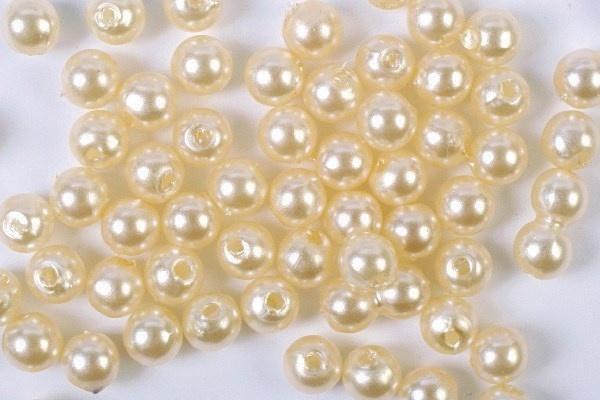 Plastpärlor 3mm 500g, Gul