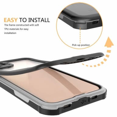 INF iPhone 11 skal silikon Svart/Grå