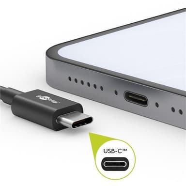 Goobay USB-C™ laddnings- och synkroniseringskabel