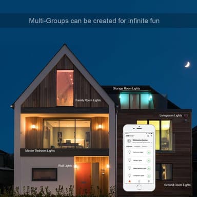 INF Wifi Smart LED lampa RGB Multicolor dimbar 7.5W E27 Vit