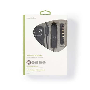 Nedis Universal nätadapter | 36 W | 0 - 12 V DC | 1.20 m | 5.0 A | 7 plug(s) | Svart