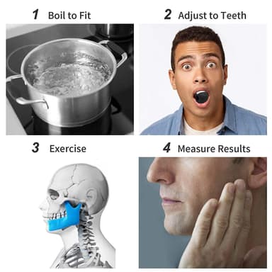 INF Jaw exerciser för käklinje-träning Vit
