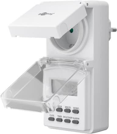 Goobay Set med 2, digital timer IP44