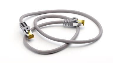 Goobay RJ45 patchkabel S/FTP (PiMF), 500 MHz, med CAT 7 råkabel, grå,