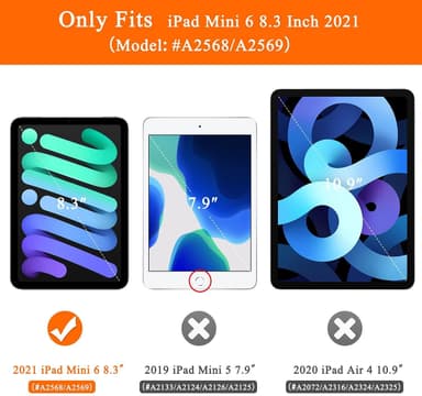 iPad Mini 6 Fodral med pennhållare Svart