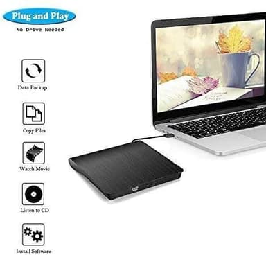 USB 3.0 Extern DVD-RW CD brännare / spelare