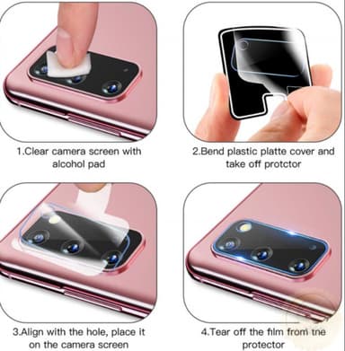 Galaxy S20 FE kameralinsskydd härdat glas 3-pack