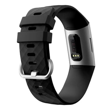 Fitbit Charge 3/4 armband silikon (S) Svart