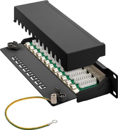Goobay CAT 6 10-tums (25,4 cm) kopplingspanel, 12 portar