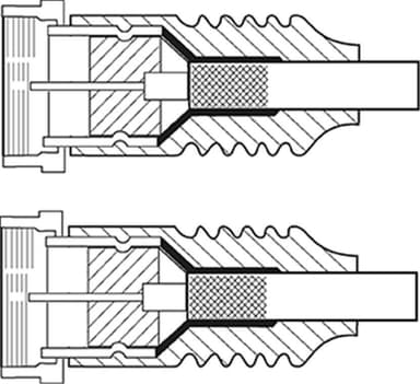 SAT-antennkabel (Class A, >85 dB), dubbelskärmad