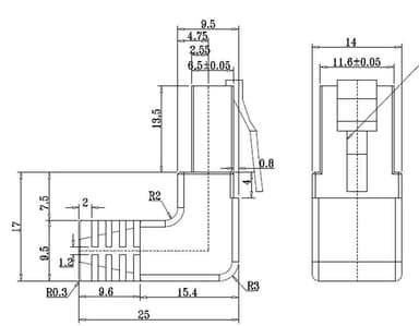 Patchkabel CAT 5e, 1x 90° vinklad, F/UTP, vit, 10 m