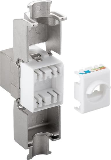 Keystone-modul RJ45 CAT 6A, STP, 500 MHz, slim-line