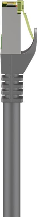 Goobay RJ45 patchkabel med CAT 8.1 S/FTP råkabel, AWG 26, grå