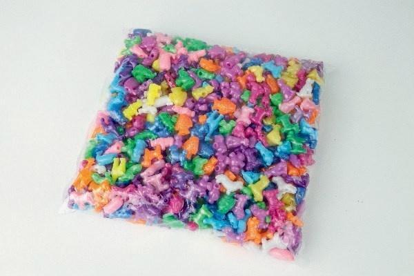 Pearl`n fun Plastpärlor djurmix,1000g