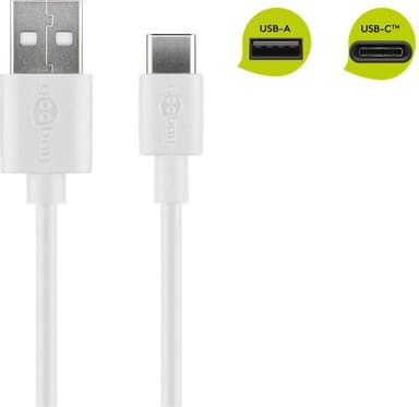 Goobay USB-C™ laddnings- och synkroniseringskabel (USB-A > USB-C™)