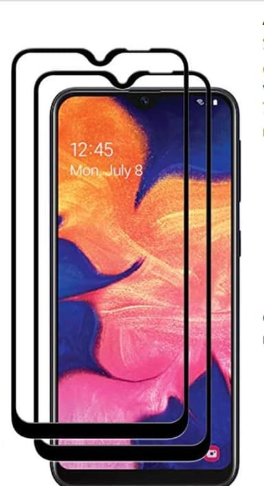 Skärmskydd Samsung Galaxy A20E Härdat glas Svart