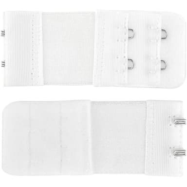 Bh-förlängare Dubbla hakar Vit/Svart/Beige 3-pack