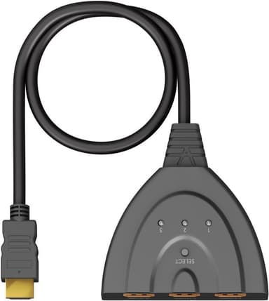 Goobay Manuell HDMI™-omkopplare 3 till 1 (4K   60 Hz)