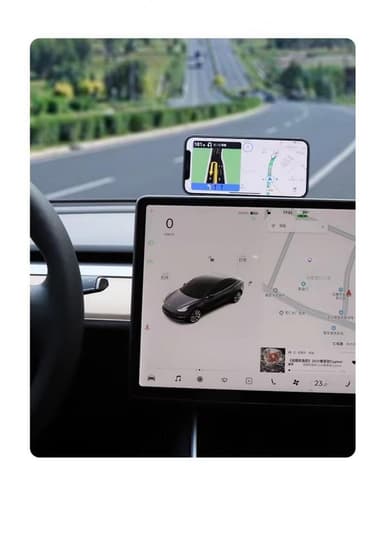 Magnetisk Tesla Car Mobil Phone Mount hopfällbar bärbar telefonhållare