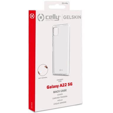 Celly Gelskin TPU Cover Galaxy A22 5G Transparent