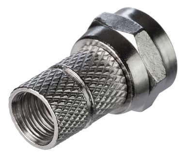 F-connector, male, 6.2mm RG59/antenna cable, screw mount, go